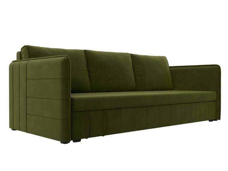 Прямой диван-кровать Слим зеленого цвета