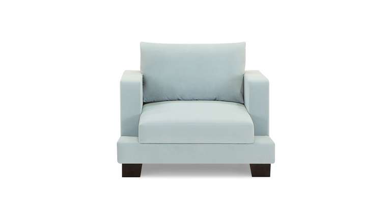 Кресло Дрезден голубого цвета