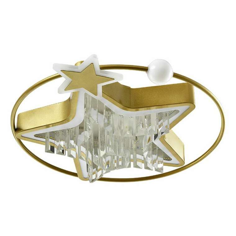 Потолочный светильник L8025-450 GD (хрусталь, цвет прозрачный)