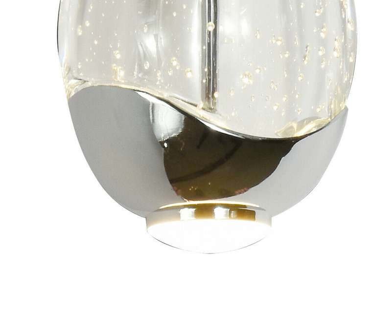 Подвесной светодиодный светильник Берти со стеклянным плафоном