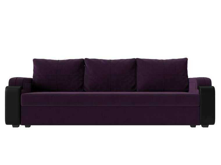 Прямой диван-кровать Николь лайт фиолетового цвета