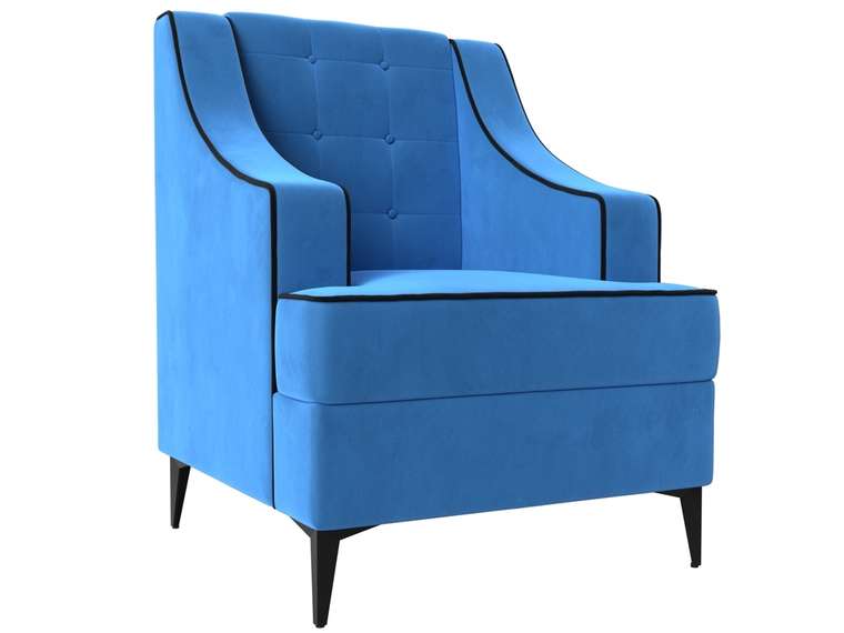 Кресло Марк голубого цвета