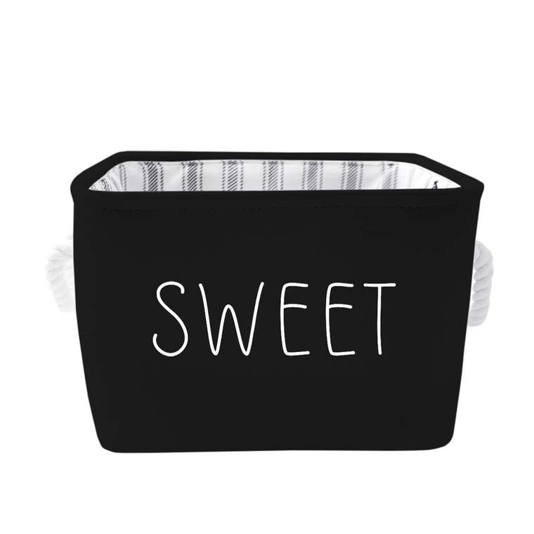 Корзина для хранения Sweet 19 черного цвета