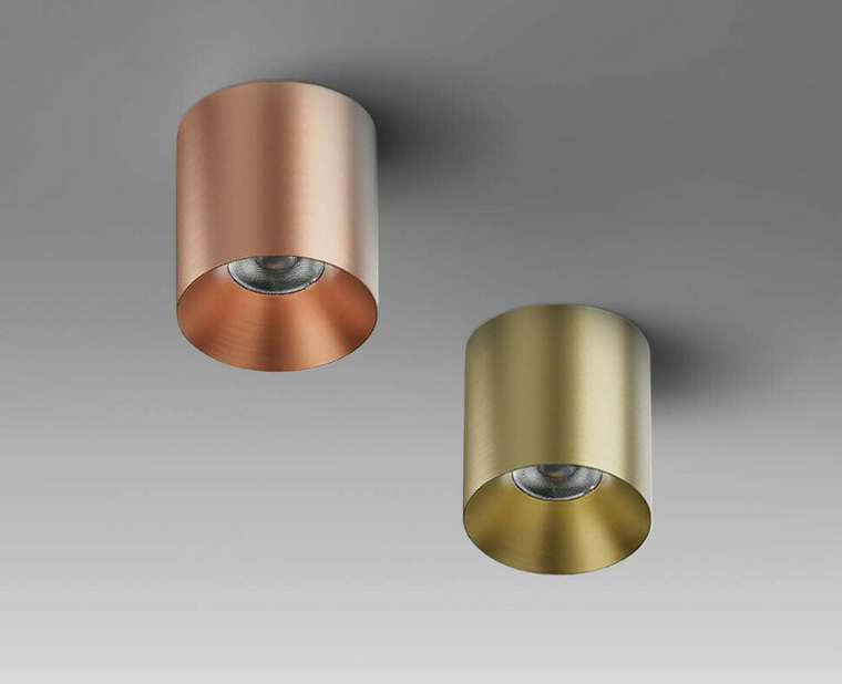 Накладной светильник IT02-027 rose gold 3000K (алюминий, цвет розовый)