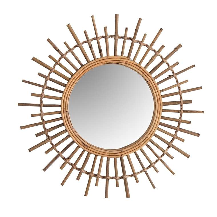 Круглое зеркало Kai D60 бежевого цвета