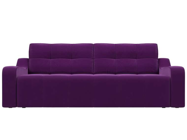 Прямой диван-кровать Итон фиолетового цвета