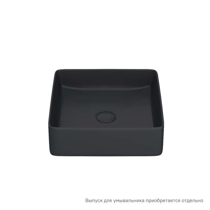 Умывальник накладной IDDIS Slide 36х36 черного цвета