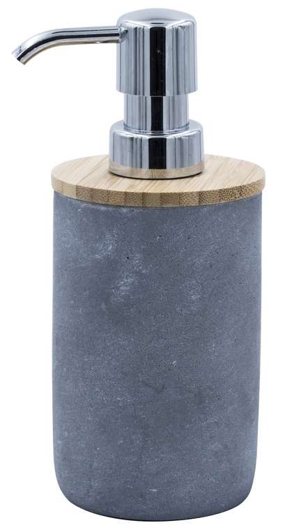 Дозатор для жидкого мыла Cement серого цвета