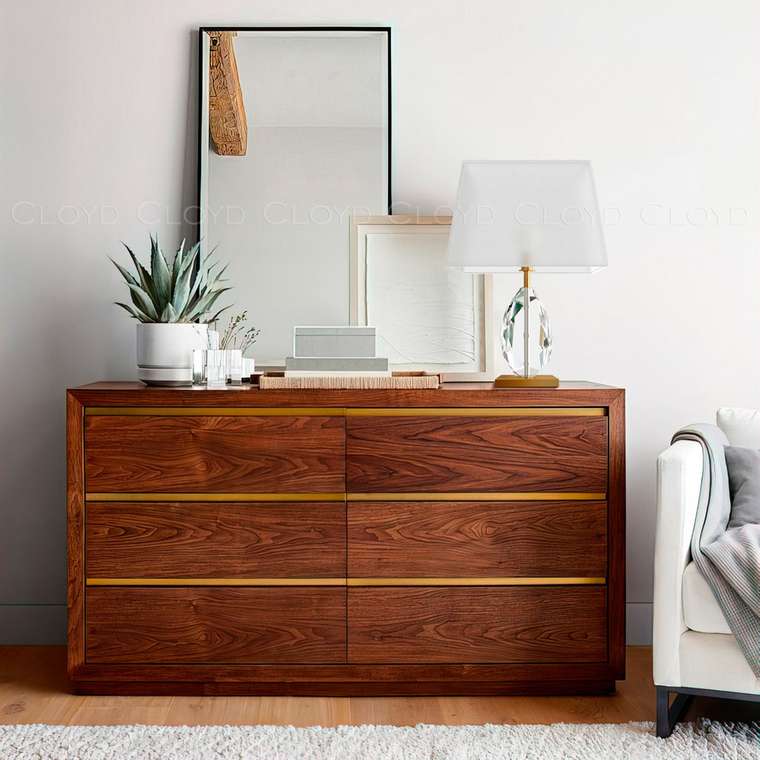 Настольная лампа Cloyd MOGRANE T1 / выс. 58 см - латунь