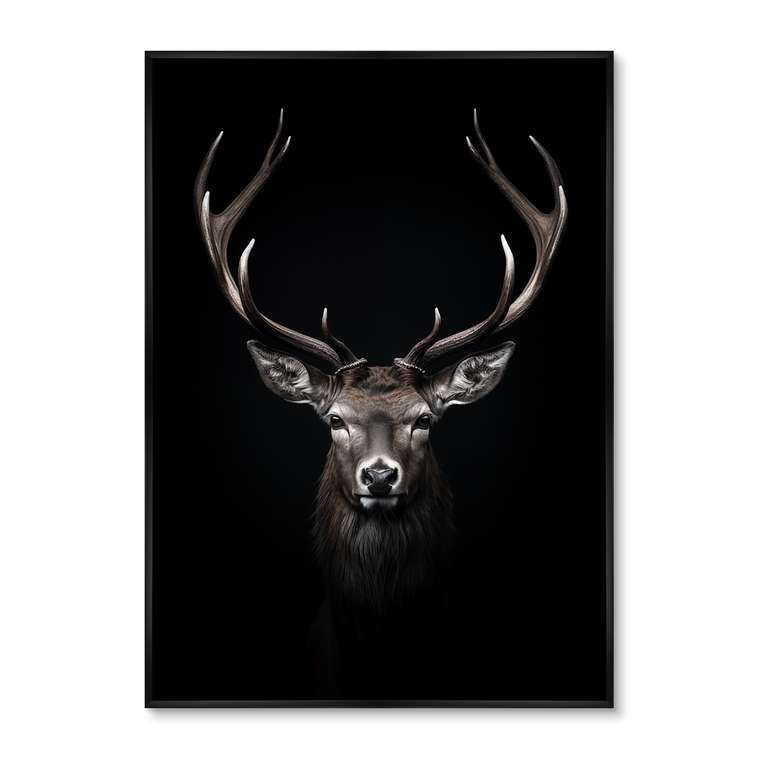 Репродукция картины Deer in the dark, No 2, 2024г.