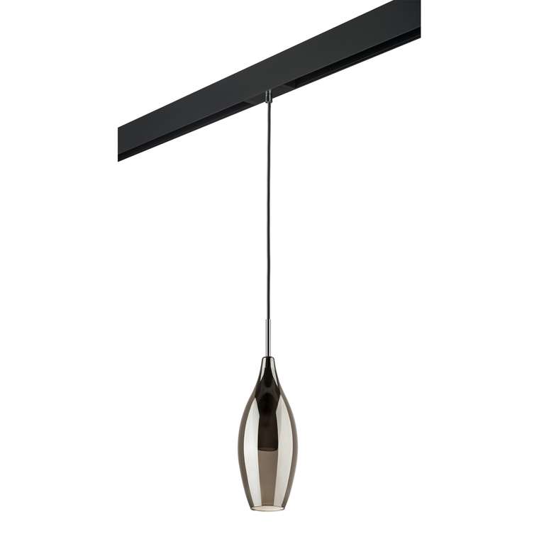 Светильник д/1-фазн трека PENTOLA 1х25W G9 ХРОМ/ДЫМЧАТЫЙ/ЧЕРНЫЙ (803027+595007)