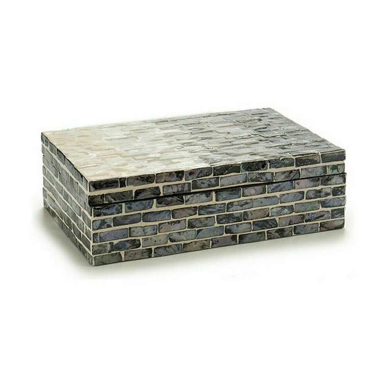 Декоративная коробка Серый Перламутр ДСП 15,2 x 7,2 x 25 cm (4 штук)