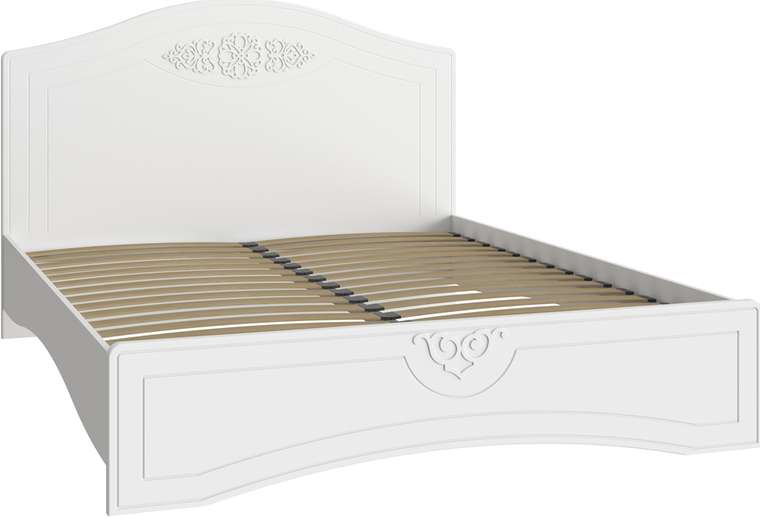 Кровать с основанием Ассоль 180х200 белого цвета