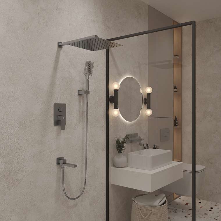 Встраиваемая душевая система Oliveeka D OL-939003-CR цвета хром