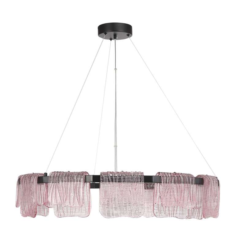 Светильник подвесной ST-Luce черный/розовый LED 1*66W 4000K VOILE
