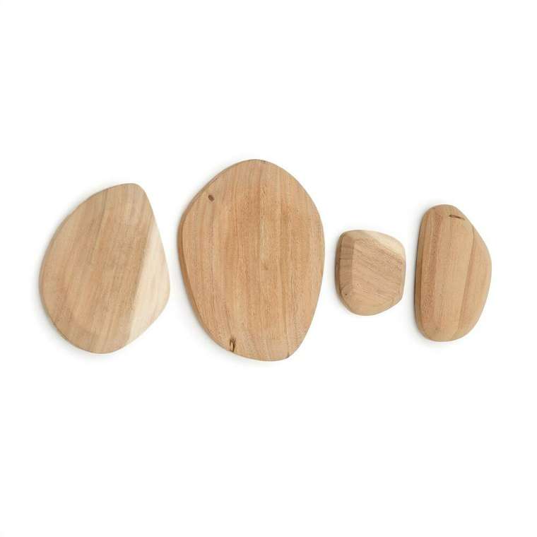 Набор из четырех стеновых панелей Selem бежевого цвета