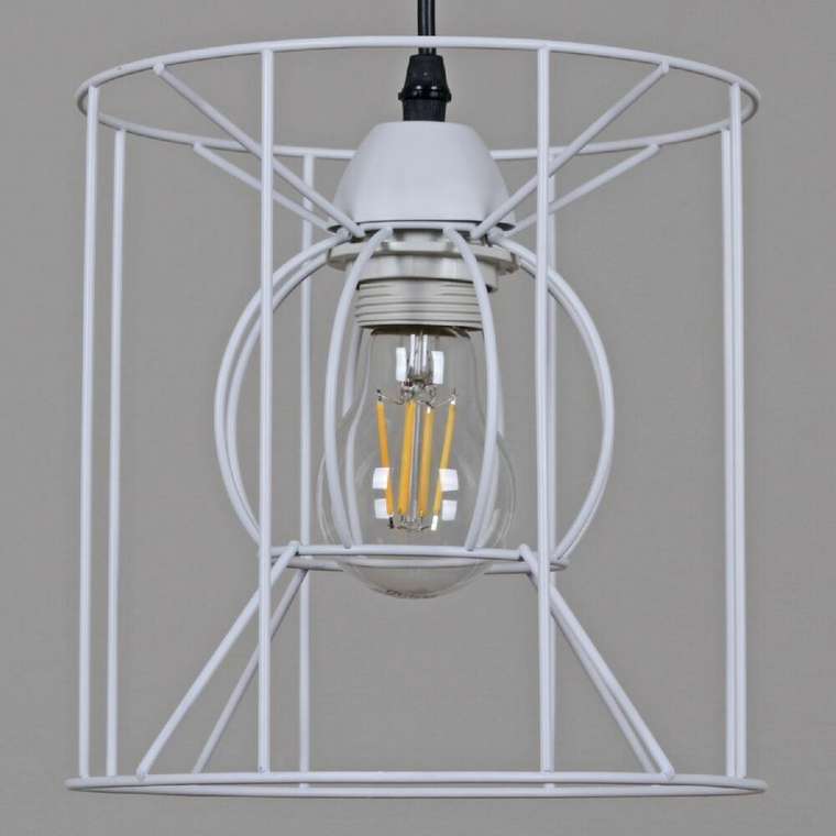Подвесной светильник 70114-3.4-01 WH+BK (металл, цвет белый)