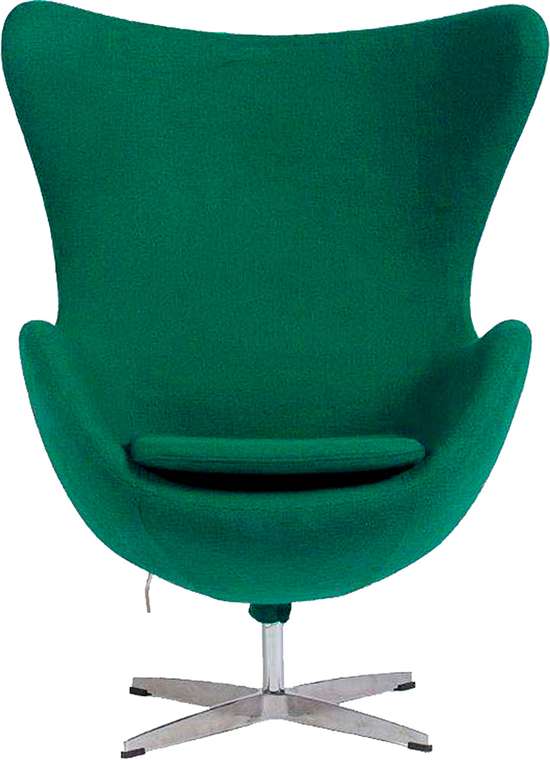 Кресло Egg Chair зеленого цвета   
