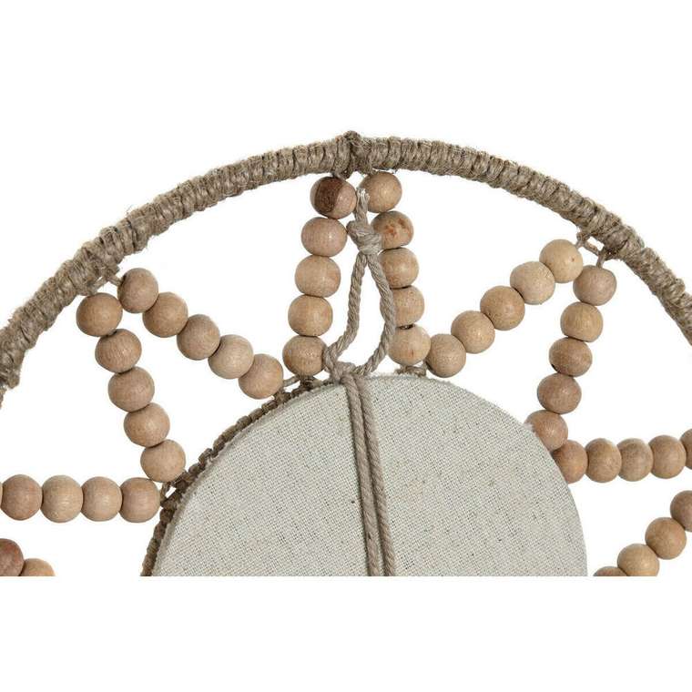 Набор зеркал Натуральный Scandi 20 x 1 x 20 cm (3 Предметы)