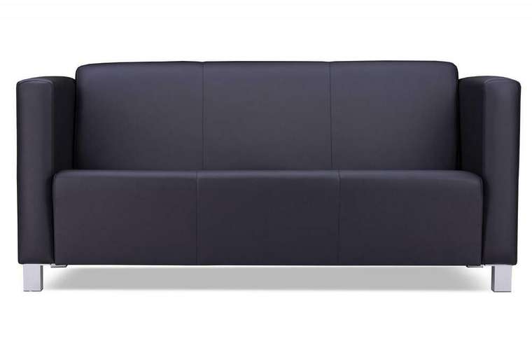 Прямой диван Милано комфорт черного цвета