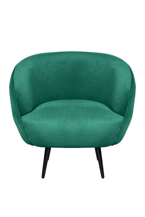 Кресло Benee зеленого цвета на черных ножках