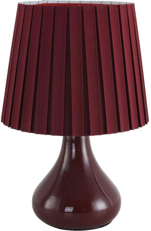 Настольная лампа Lumion Naina 8185/1T бордовый, керамика/текстиль E14 1*40W 220V