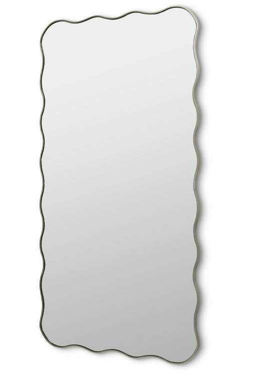 Настенное зеркало Fancy XL 80х170 серебряного цвета