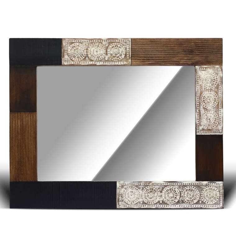Настенное зеркало Аланкар в деревянной раме