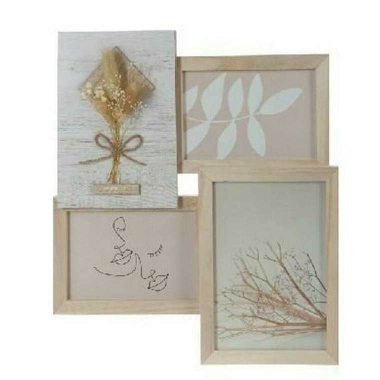 Фоторамка 31 x 2,4 x 34 cm Стеклянный Натуральный Shabby Chic