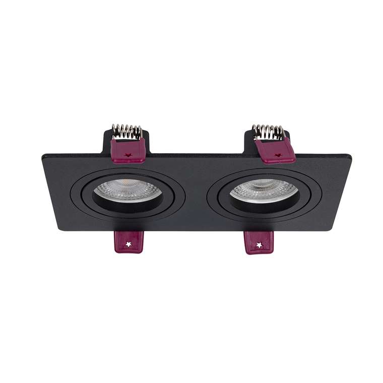 врезной светильник Lamppu  металл 2*GU10*35W, IP20, excluded