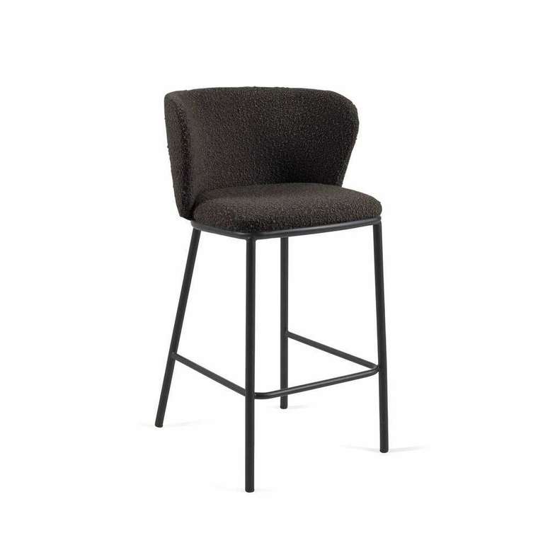 Полубарный стул Ciselia черного цвета