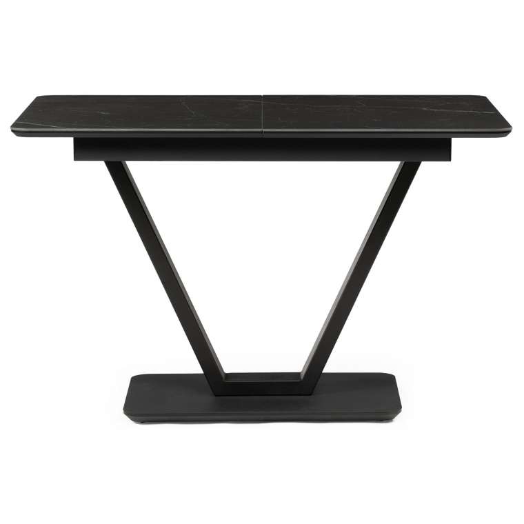 Раздвижной обеденный стол Бугун 120х80 черного цвета