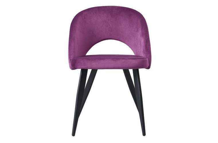 Мягкий стул Beatrice с пурпурной обивкой