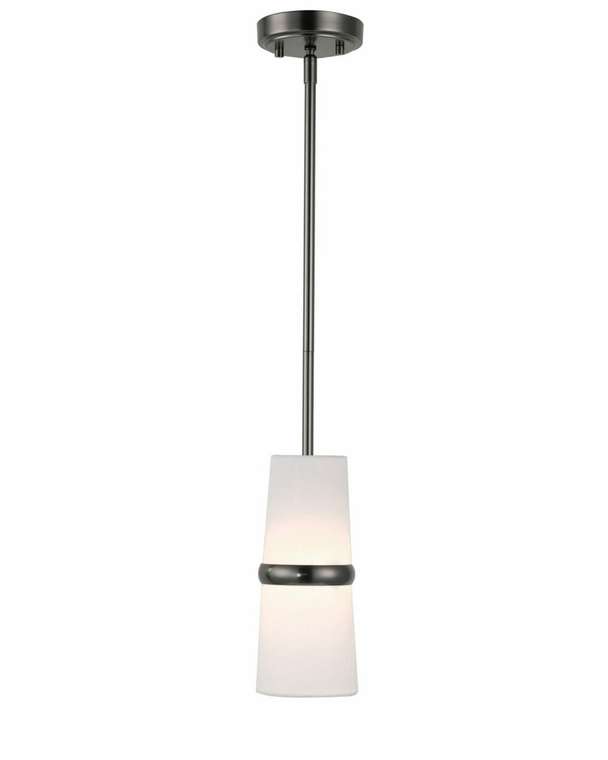 Подвесной светильник Флемиш бело-черного цвета