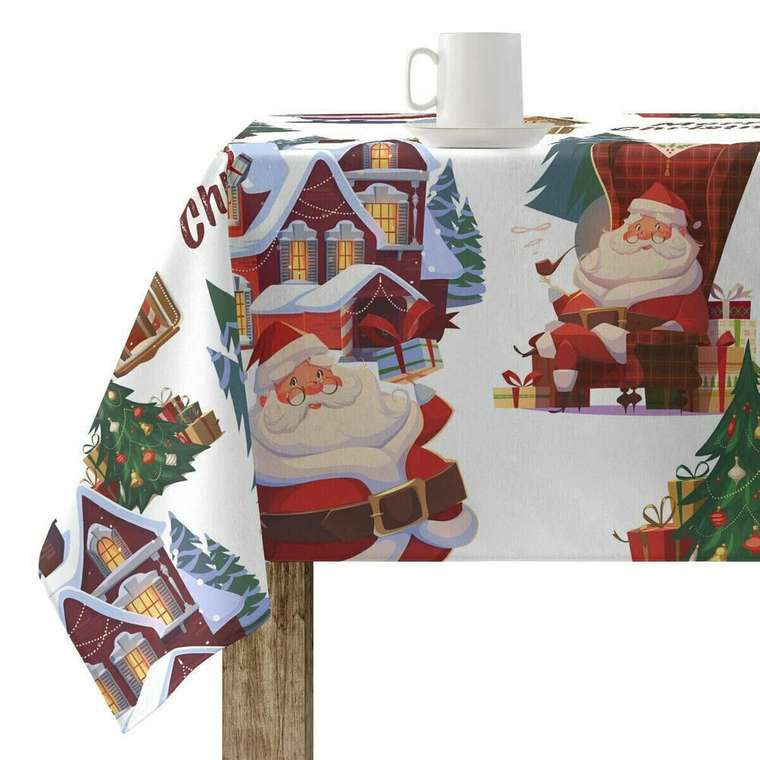 Скатерть из смолы, устойчивая к пятнам  Papa Noel Разноцветный 250 x 150