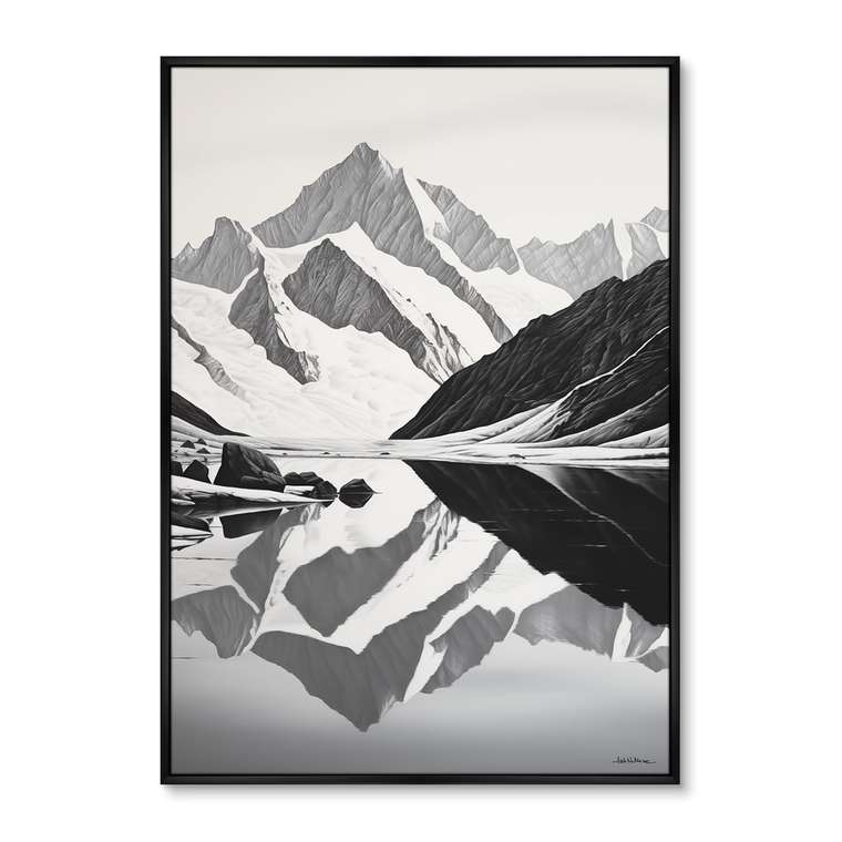 Репродукция картины Landscape Collection, Day and night, No 1, 2024г.