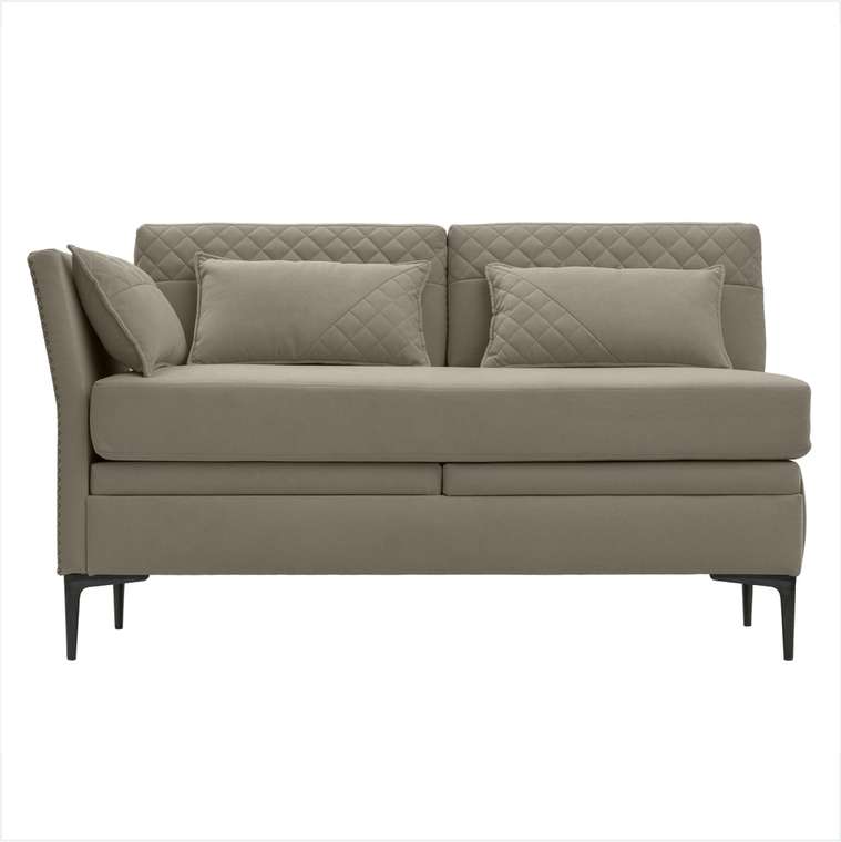 Кушетка-диван Шарли плюс бежевого цвета левый угол