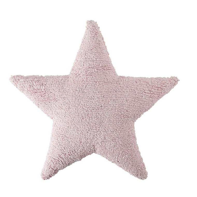 Подушка Звезда Star 50х50 розового цвета