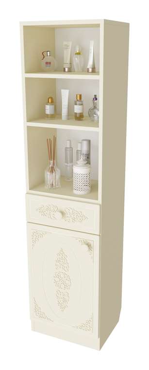 Шкаф-пенал Ассоль плюс АС-65 цвета ваниль