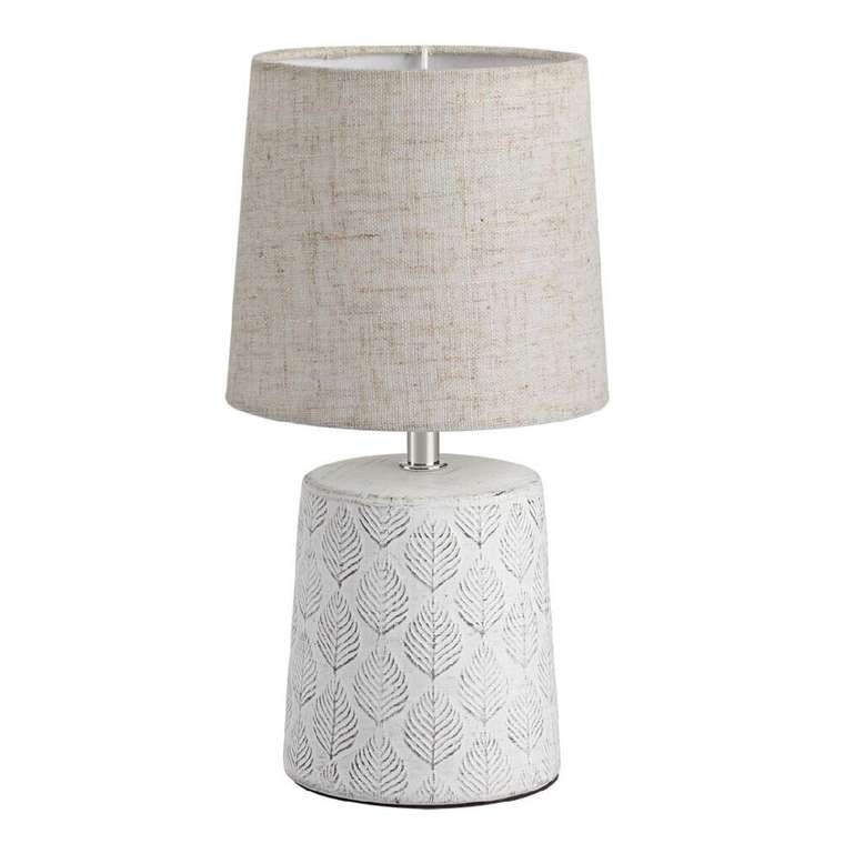 Настольная лампа Moderni 8158/1T (ткань, цвет бежевый)