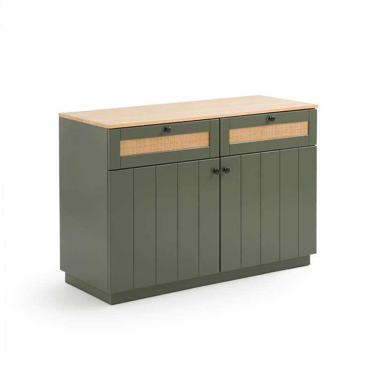 Шкаф для посуды Nourry бежево-зеленого цвета