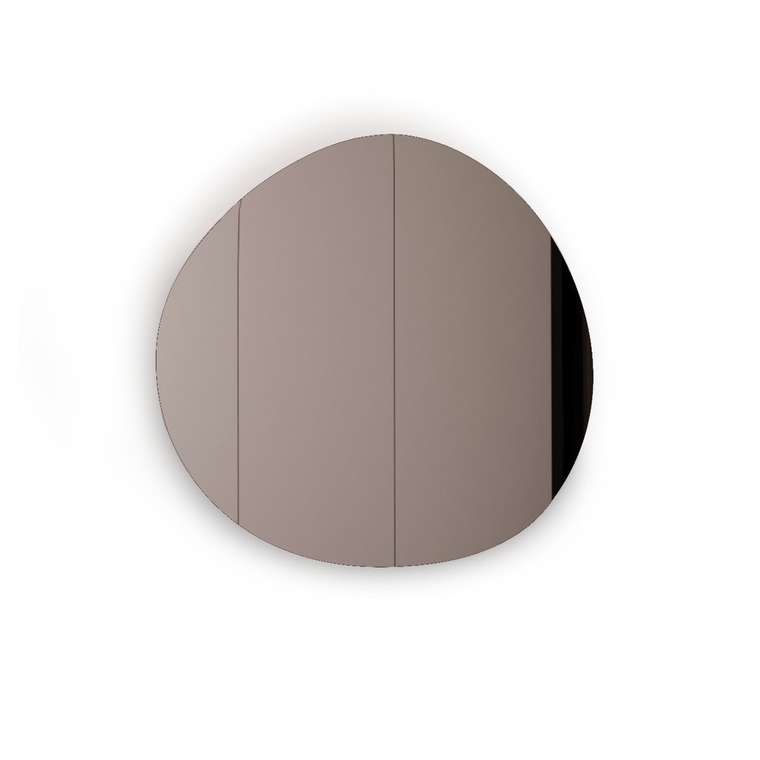 Криволинейное зеркало Crooked цвета серебро