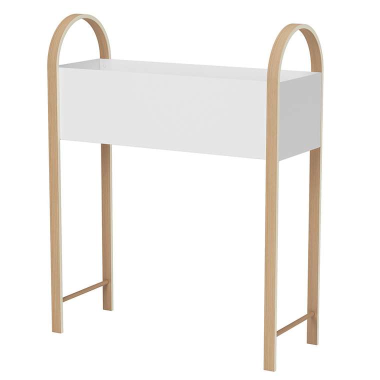 Подставка для растений Bellwood бело-коричневого цвета