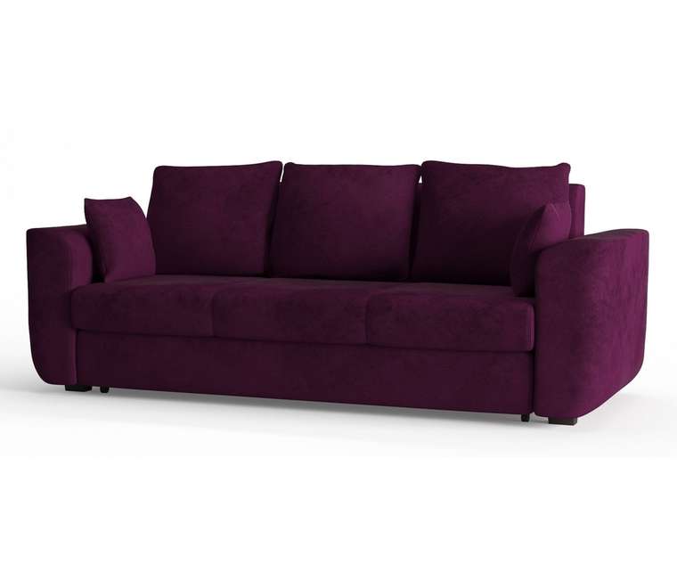 Диван-кровать Салтфорд в обивке из велюра фиолетового цвета