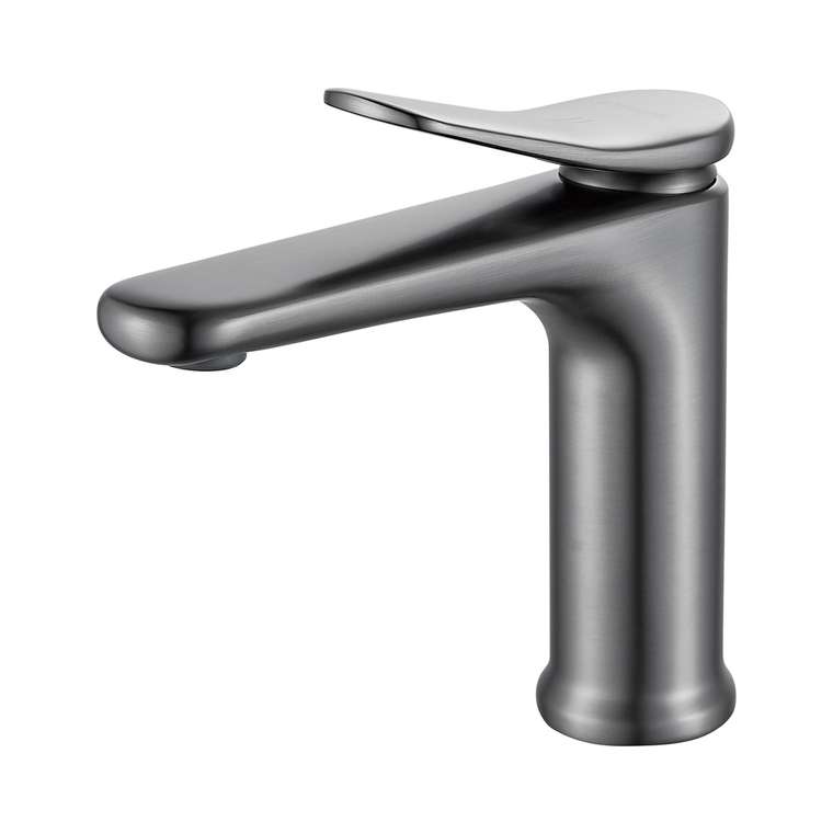 Смеситель для раковины Shevanik S4701T, оружейная сталь