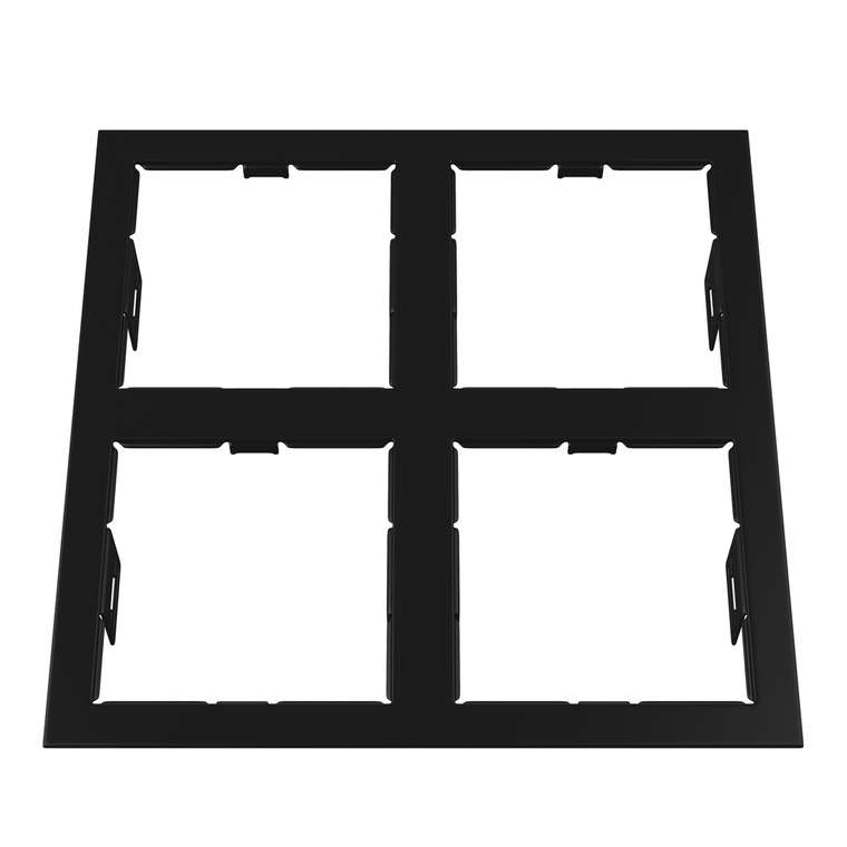 Рамка DOMINO QUADRO 2х2 MR16 ЧЕРНЫЙ