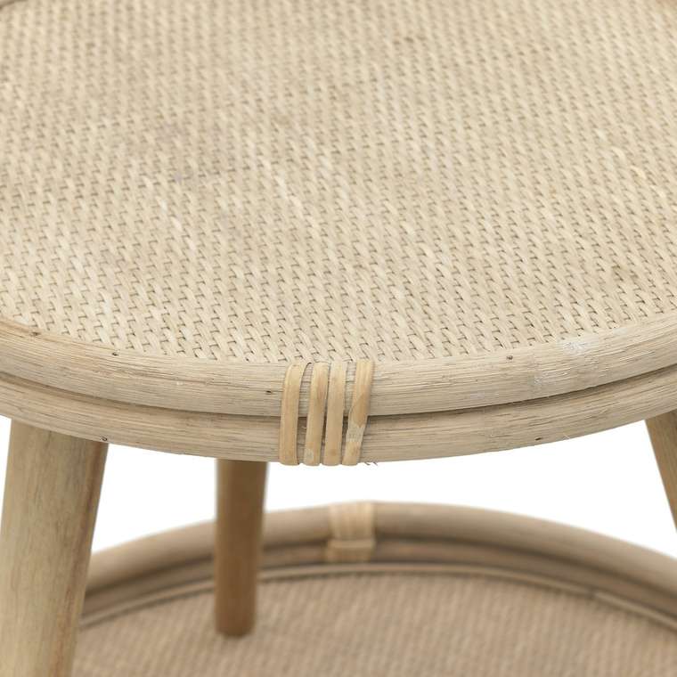 Набор из двух кофейных столиков бежевого цвета