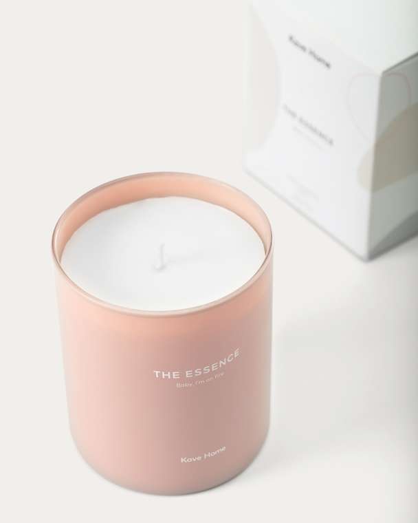 Ароматическая свеча The Essence розово-бежевого цвета