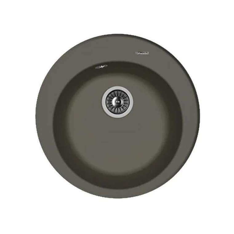 Кухонная мойка круглая Florentina Никосия 20.135.B0510.302 антрацитового цвета