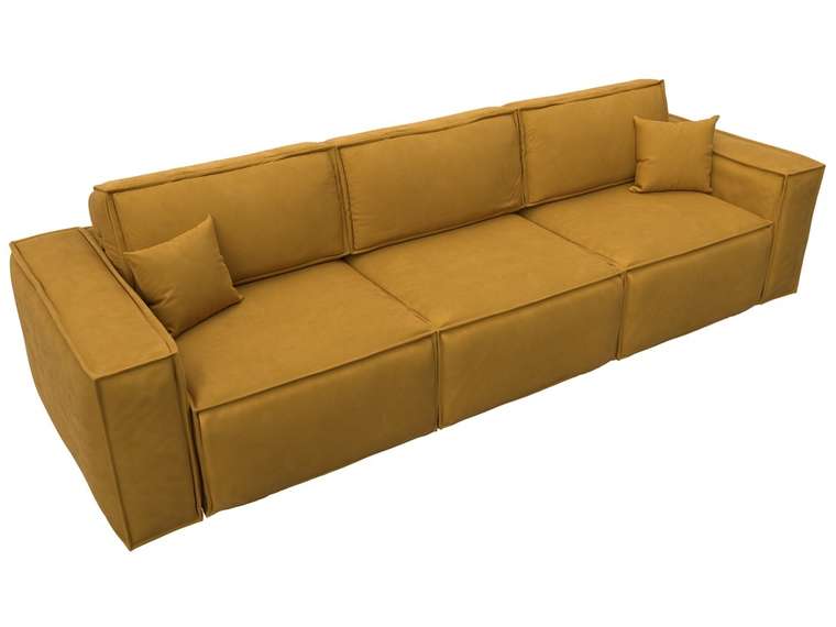 Диван-кровать Лига-081 Лонг желтого цвета